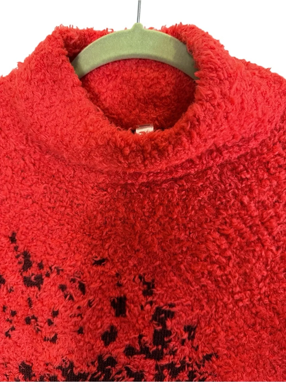 Lululemon Ombre Knit Cozy Textured Funnel-neck Performance Knit Sweater sz 16